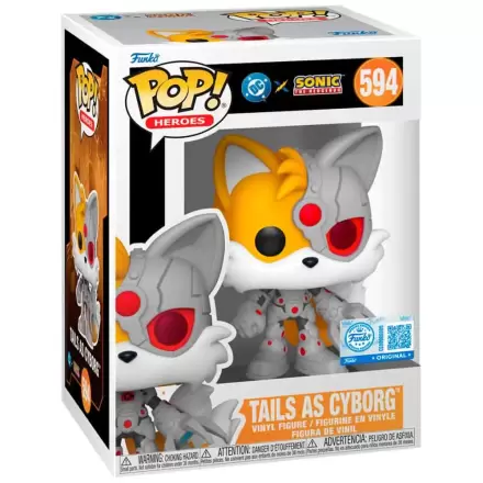 Funko POP figura Sonic The Hedgehog DC Comics Tails As Cyborg Exkluzív termékfotó