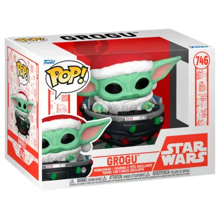 Funko POP figure Star Wars Grogu with Santa Hat in Pram termékfotója