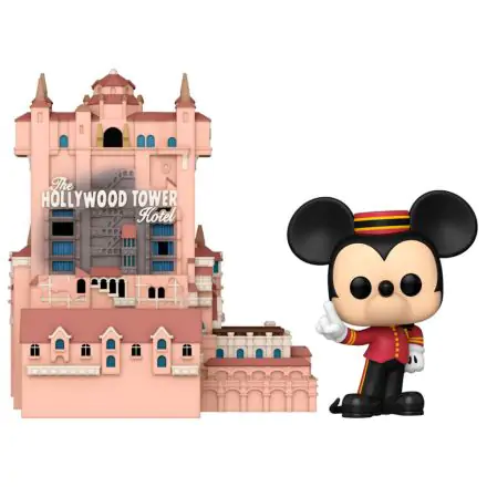 Walt Disney Word 50th Anniversary POP! Town Vinyl Figure Hollywood Tower Hotel and Mickey Mouse 9 cm termékfotója