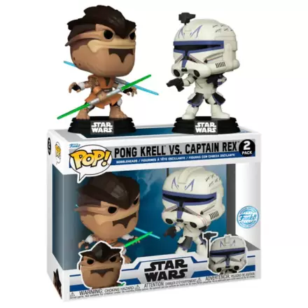 Funko POP Star Wars The Clone Wars Duels Pong Krell & Captain Rex Exkluzív 2db-os figura csomag termékfotó