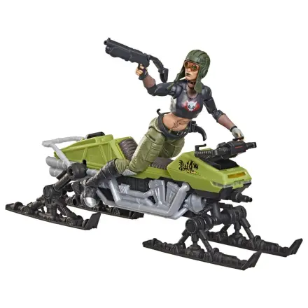 G.I. Joe Classified Series #194 Zanya and Dreadnok Chameleon (Swamp Skier) akciófigura és jármű csomag 15 cm termékfotó