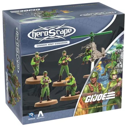 G.I.Joe Heroscape Army Expansion Greenshirts & Battle Copter (Common) Angol nyelvű társasjáték kiegészítő termékfotó