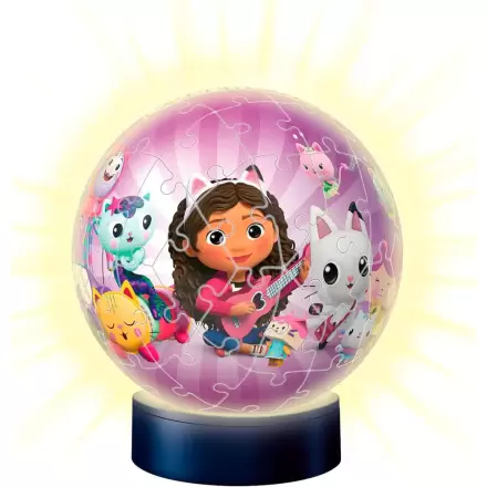 Gabi babaháza 3D lámpa éjszakai fény puzzle 74db-os termékfotó