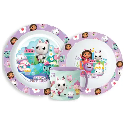 Gabi babaháza Kitty Magic étkészlet, micro műanyag szett bögrével termékfotó