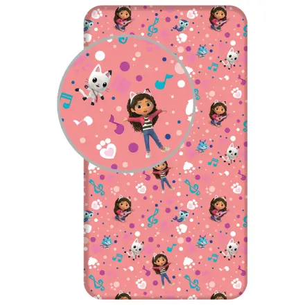 Gabi babaháza Music gumis lepedő 90x200 cm termékfotó