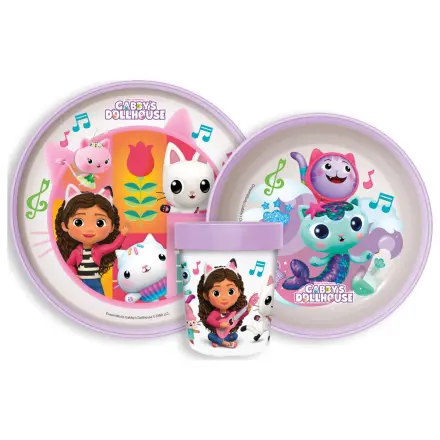 Gabi babaháza Wonderland csúszásmentes étkészlet, micro műanyag szett termékfotó