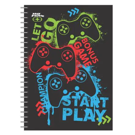 Gamer A/4 spirál vonalas füzet 70 lapos termékfotó