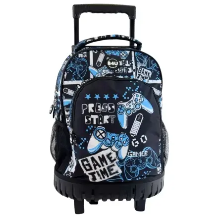 Gamer Press Start prémium gurulós iskolatáska, táska 44 cm termékfotó
