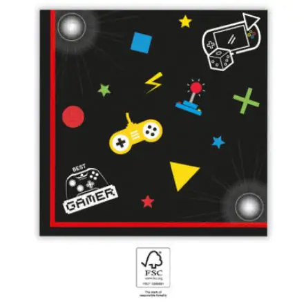Gaming Party szalvéta 20 db-os 33x33 cm FSC termékfotó