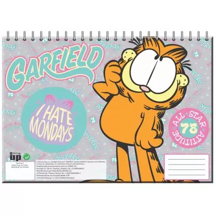 Garfield A/4 spirál vázlatfüzet 30 lapos termékfotó