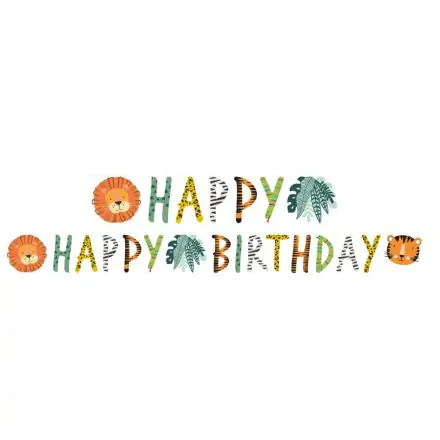 Get Wild Happy Birthday felirat 180 cm termékfotó
