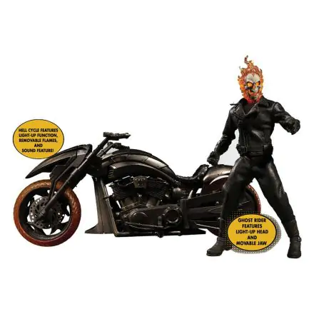 Ghost Rider 1/12 Ghost Rider & Hell Cycle akciófigura és jármű hanggal termékfotója