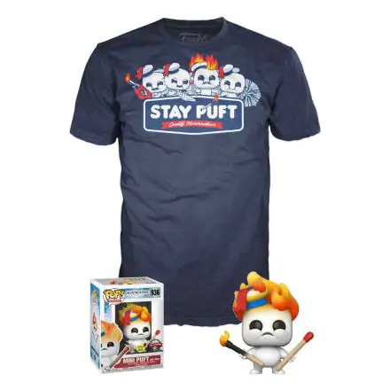 Ghostbusters: Afterlife Funko POP figura és póló csomag Stay Puft Quality Marshmallows termékfotó