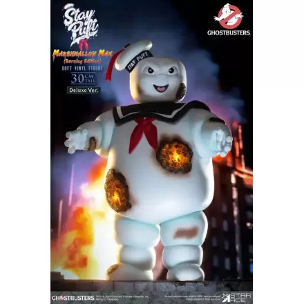 Ghostbusters Soft Vinyl szobor figura Stay Puft Marshmallow Man Burnign Edition Deluxe Version 30 cm termékfotója