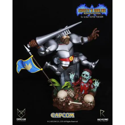 Ghosts 'n Goblins Resurrection 1/6 Sir Arthur Silver Version szobor figura 44 cm termékfotó