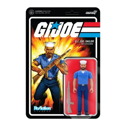 GI Joe ReAction Blueshirt Beard (Light Brown) Wave 2 akciófigura 10 cm termékfotó