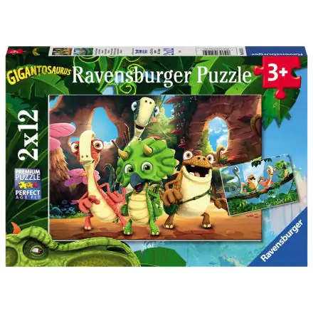 Gigantosaurous puzzle 2x12db-os termékfotó