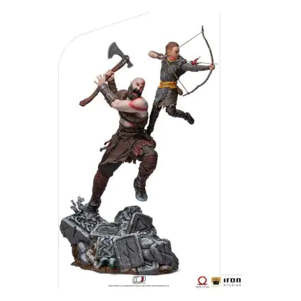 God of War BDS Art Scale 1/10 Kratos & Atreus szobor figura 34 cm termékfotója