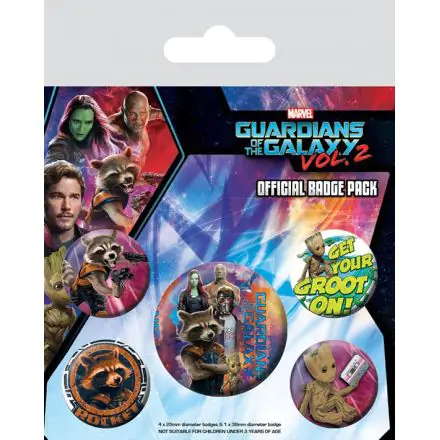 Guardians of the Galaxy Vol. 2 Rocket & Groot kitűző csomag (5 darab) termékfotó