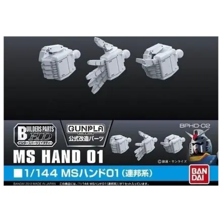 Gundam Builders Part HD 1/144 MS Hand 01 (E.F.S.F.) modell készlet kiegészítő termékfotó