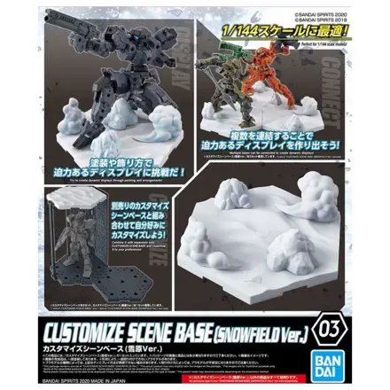 Gundam Customize Scene Base 03 Snowfield Version modell készlet kiegészítő csomag termékfotó