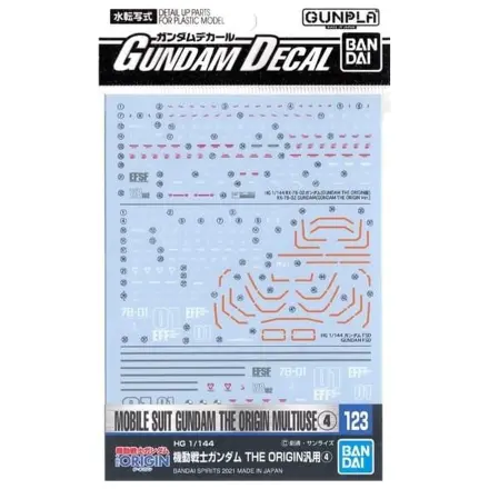 GUNDAM Decal 123 Gundam The Origin Multiuse 4 modell készlet kiegészítő termékfotó