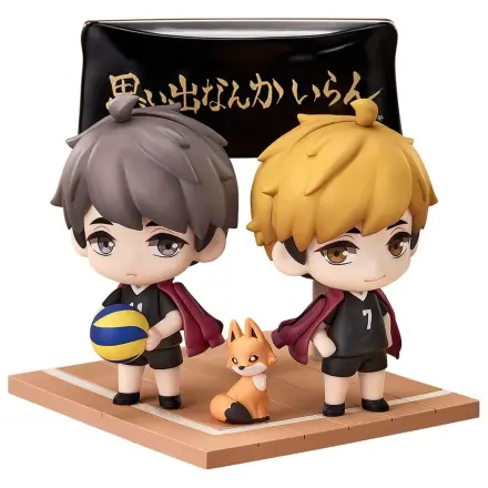 Haikyu!! Qcsomag+ 2 db-os Mini figura csomag Atsumu Miya & Osamu Miya 8 cm termékfotó