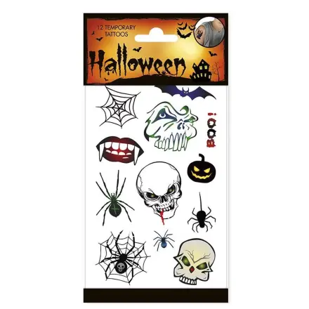 Halloween Skulls tetkó 12 db-os termékfotó