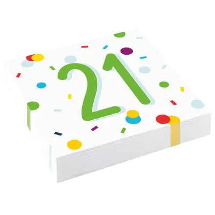 Happy Birthday 21 szalvéta 20 db-os 33*33 termékfotó