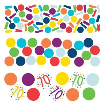 Happy Birthday 70 konfetti termékfotó
