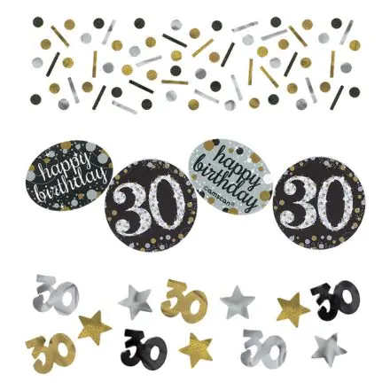 Happy Birthday Gold 30 konfetti termékfotó