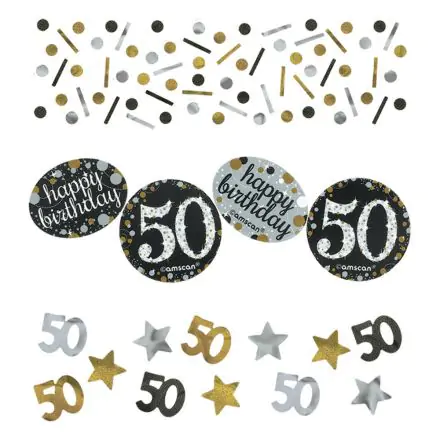 Happy Birthday Gold 50 konfetti termékfotó