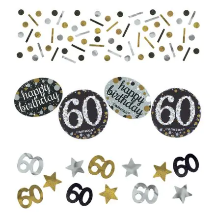 Happy Birthday Gold 60 konfetti termékfotó