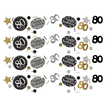 Happy Birthday Gold 80 konfetti termékfotó