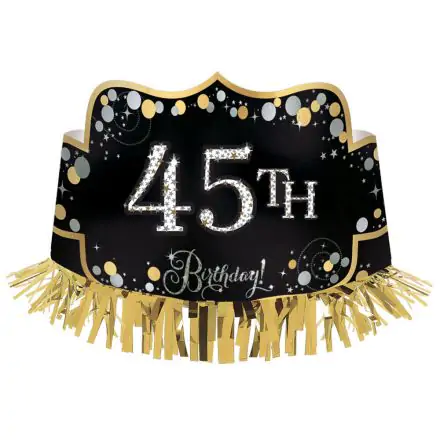 Happy Birthday Gold korona rojttal termékfotó