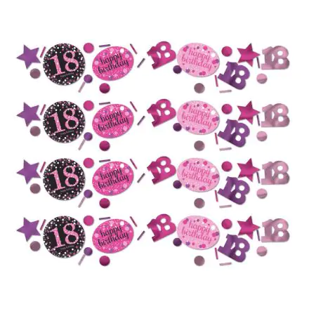 Happy Birthday Pink 18 konfetti termékfotó