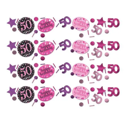Happy Birthday Pink 50 konfetti termékfotó