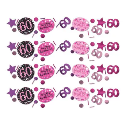 Happy Birthday Pink 60 konfetti termékfotó
