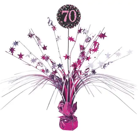 Happy Birthday Pink 70 asztaldísz 45,7 cm termékfotó