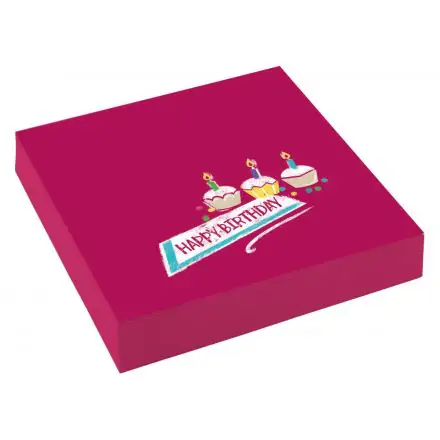 Happy Birthday szalvéta 20 db-os, 25*25 cm termékfotó