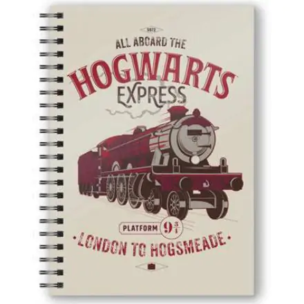 Harry Potter All Aboard The Hogwarts Express A5 3D jegyzetfüzet termékfotója