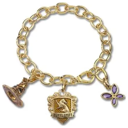 Harry Potter charm karkötő Lumos Hugrabug termékfotó