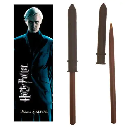 Harry Potter Draco Malfoy pálca toll és könyvjelző termékfotója
