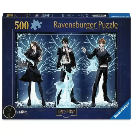 Harry Potter Glow-in-the-Dark Glowing Patronus puzzle (500 darab) termékfotó