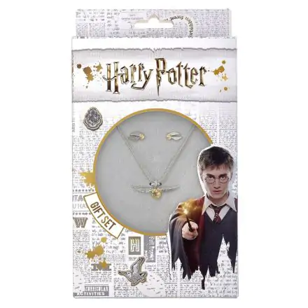 Harry Potter Golden Snitch nyaklánc és fülbevaló csomag termékfotó