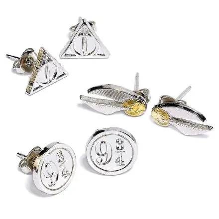 Harry Potter Halál ereklyéi Golden Snitch Platform fülbevaló csomag termékfotója