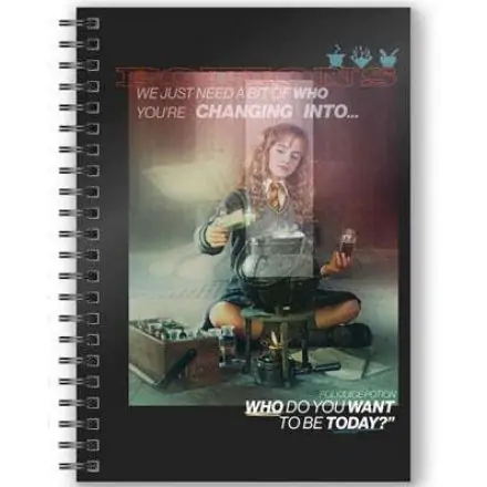 Harry Potter Hermione A5 3D jegyzetfüzet termékfotó