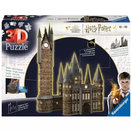 Harry Potter Hogwarts Castle: Astronomy Tower - Night Edition 3D Puzzle (540 darab) termékfotó