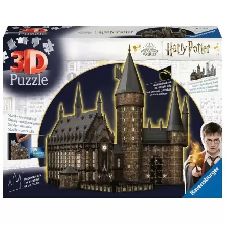 Harry Potter 3D Puzzle Hogwarts Castle: Great Hall - Night Edition (643 Pieces) termékfotója