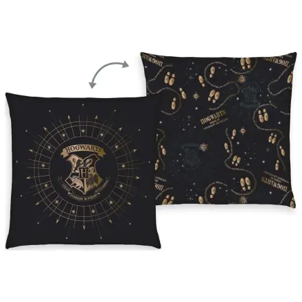 Harry Potter Hogwarts Crest & Marauder's Map párna 40 x 40 cm termékfotó